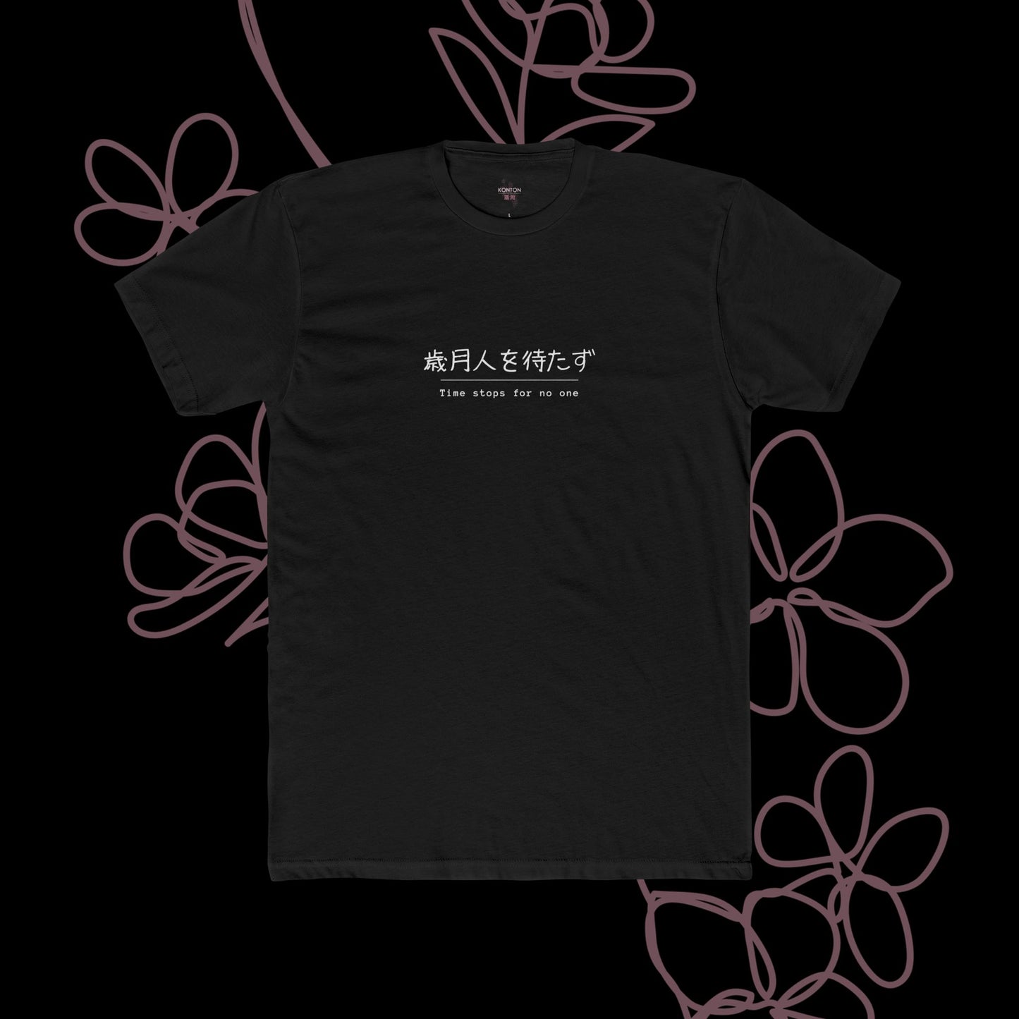 Time by KONTON - Unisex Cotton Crew Tee